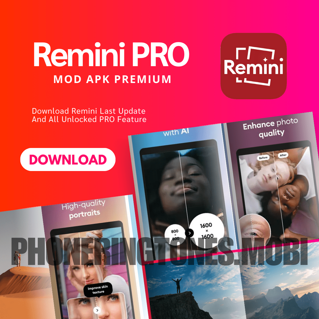 Download Remini PRO Mod Apk Update Versi Terbaru Premium (ALL UNLOCKED) Semua Fitur Terbuka